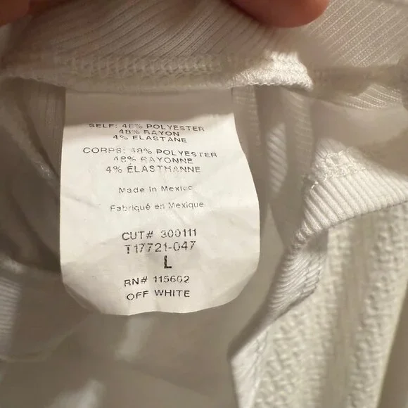 Lush off white tank. Size L NWOT - Picture 6 of 9